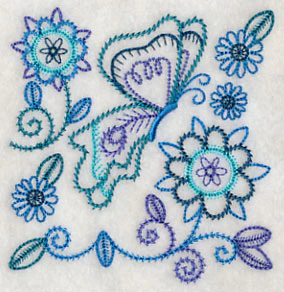 Blue Harmony Butterfly 6 (Vintage) - Image 5