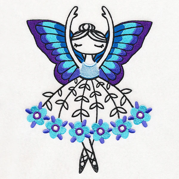 Blue Morpho Butterfly Ballerina