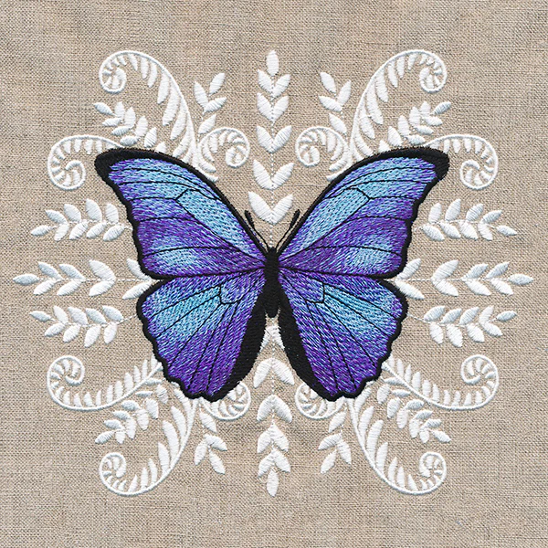Blue Morpho Butterfly Medallion - Image 3