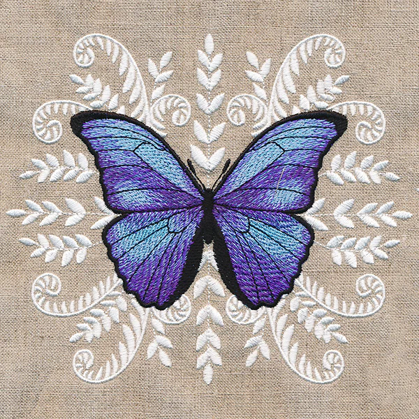 Blue Morpho Butterfly Medallion - Image 4