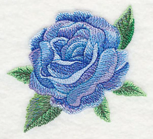 Blue Rose Bloom in Watercolor - Image 3