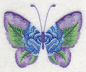 Blue Rose Butterfly in Watercolor - Image 3