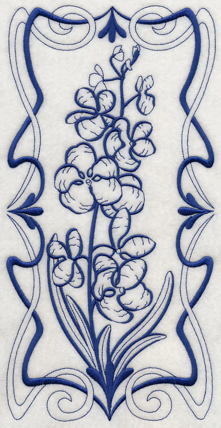 Blue Vanda Orchid (Bluework)