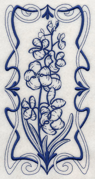 Blue Vanda Orchid (Bluework) - Image 2