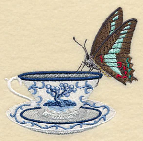 Blue Willow Tea - Cup and Butterfly 1 - Image 3