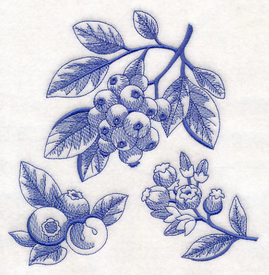 Blueberry Botanical (Toile) - Image 2