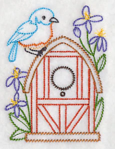 Bluebird and Clematis (Vintage) - Image 3
