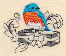 Bluebird and Gift