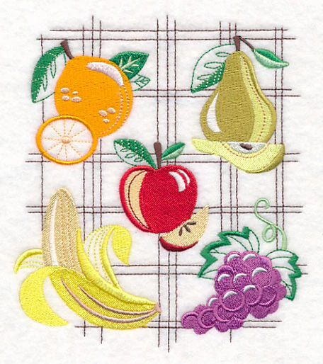 Blueprint Fruit Collage - Image 2