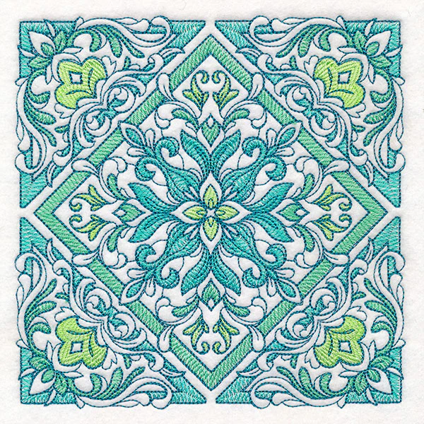 Bohemian Flourish Square