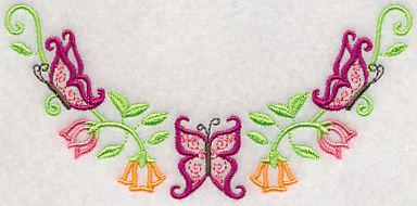Bold Butterflies Neckline (V-Neck) - Image 3
