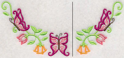 Bold Butterflies Neckline (V-Neck) (Split) - Image 3