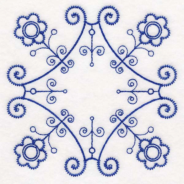 Botanical Blues - Ironwork Flowers - Image 3