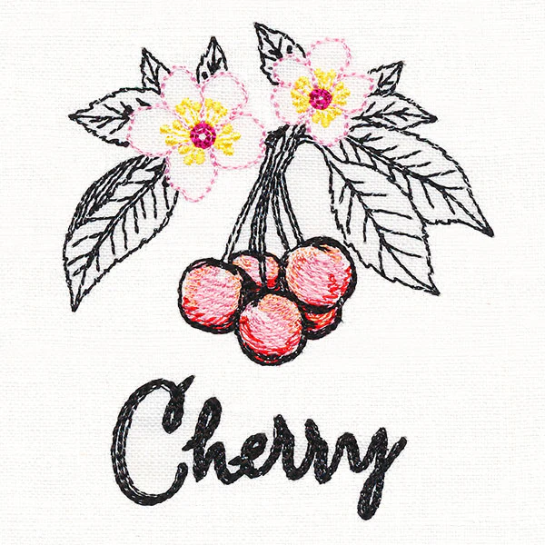 Botanical Fruits & Flowers - Cherries - Image 2