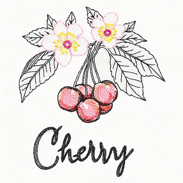 Botanical Fruits & Flowers - Cherries - Image 3