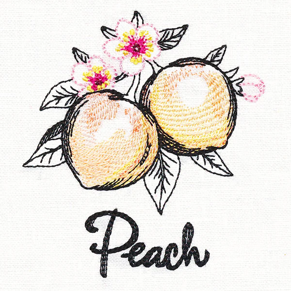 Botanical Fruits & Flowers - Peaches - Image 2