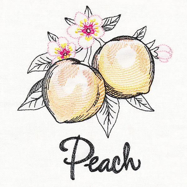 Botanical Fruits & Flowers - Peaches - Image 3