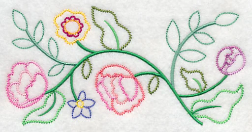 Bountiful Blooms Border (Vintage) - Image 2