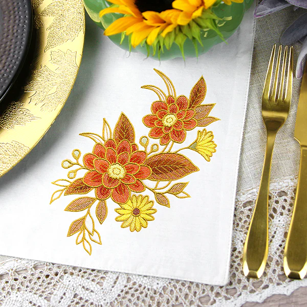 Bouquet of Shimmering Fall Blooms - Image 8