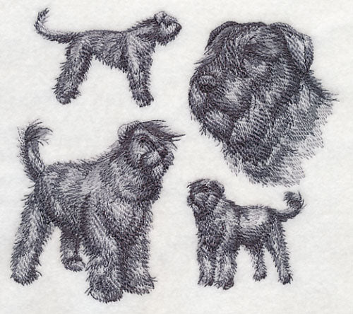 Bouvier de Flanders Sketch (Full Tail and Ears) - Image 2