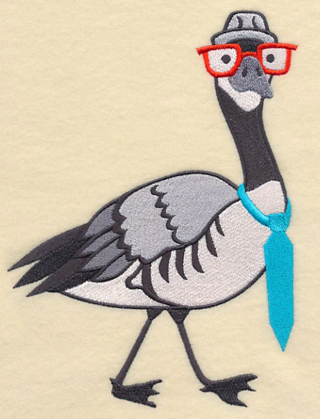 Brainy Canada Goose in Glasses - Image 4