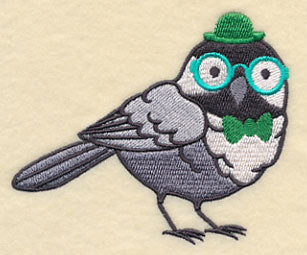 Brainy Chickadee in Glasses - Image 3