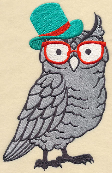 Brainy Owl in Glasses - Image 4