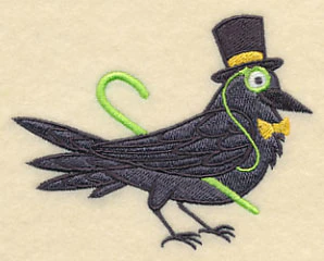 Brainy Raven in Glasses - Image 3