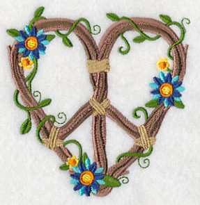 Branches and Daisies Peace Sign - Image 5
