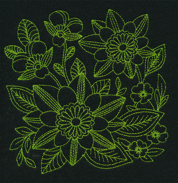 Bright Blooms Floral Square (Thick Thread) - Image 5