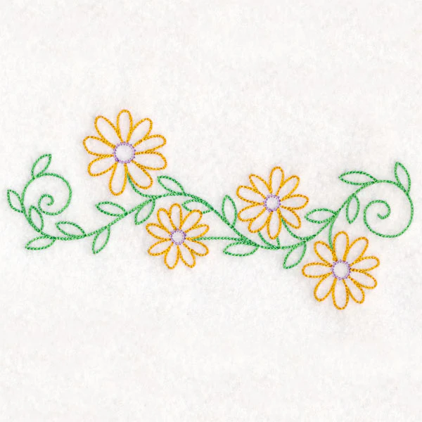 Bright Daisy Border (Vintage) - Image 2