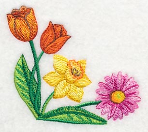 Bright Flower Corner in Watercolor - Image 3
