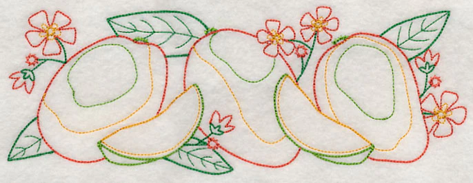 Bright Mango Border (Vintage) - Image 2