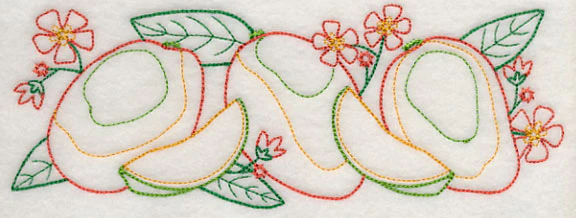 Bright Mango Border (Vintage) - Image 3