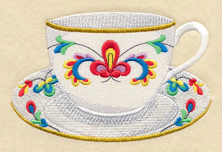 Brilliant Blooms Teacup