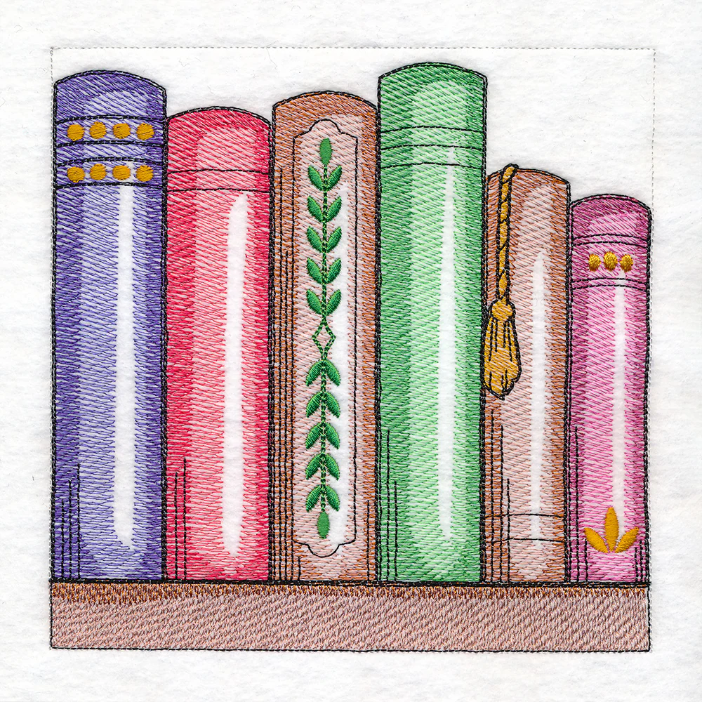 Build a Crafty Bookshelf Quilt- 6 Book Row - Image 2