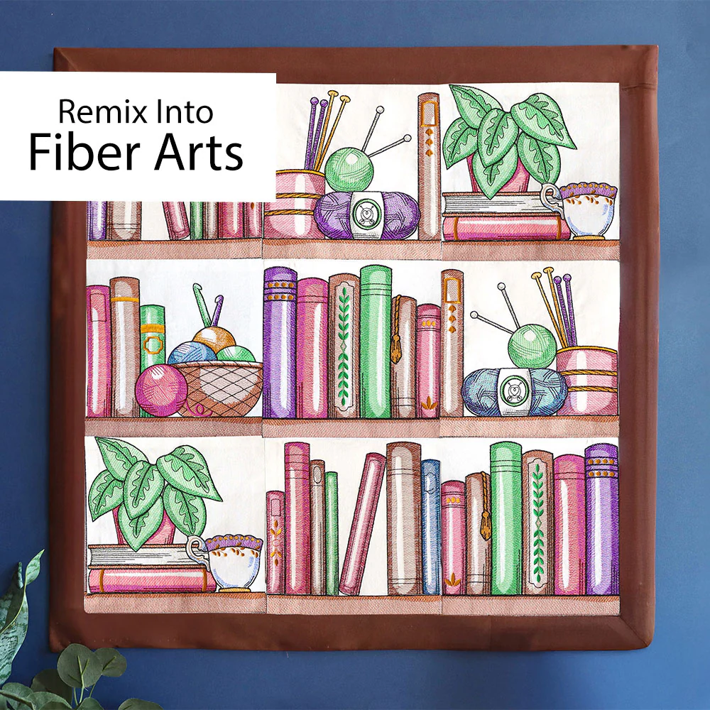 Build a Crafty Bookshelf Quilt Design Pack - Image 4
