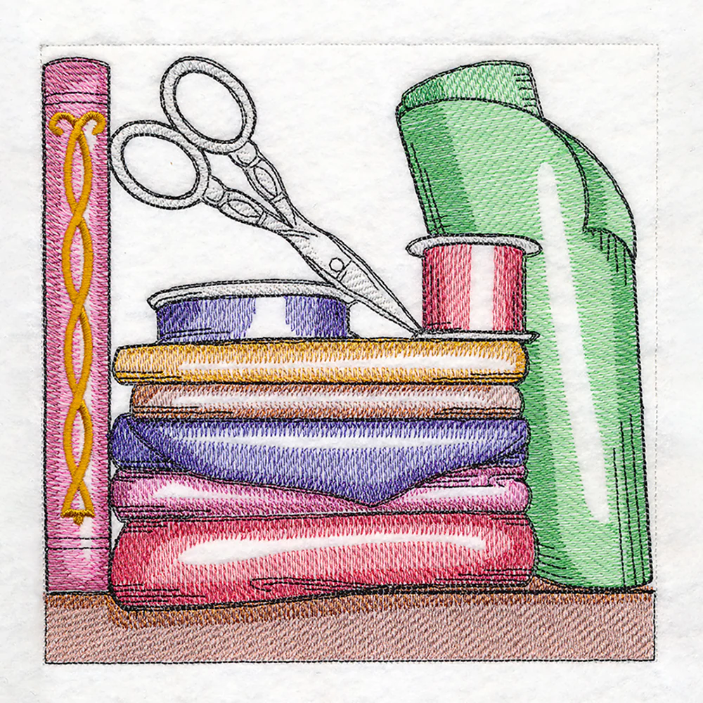 Build a Crafty Bookshelf Quilt - Fabric and Scissors - Image 2
