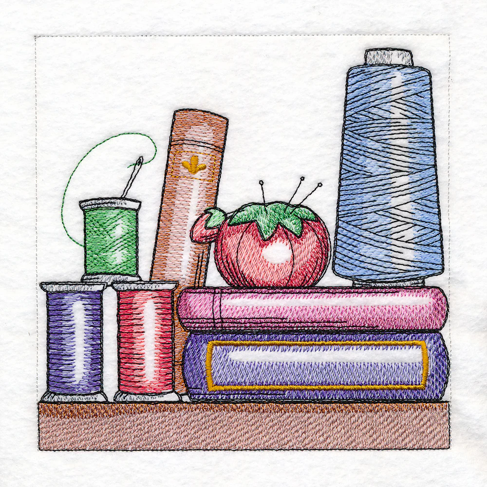 Build a Crafty Bookshelf Quilt - Thread and Pincushion - Image 3