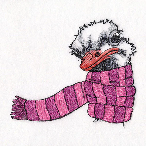 Bundled Up for Winter - Ostrich - Image 2