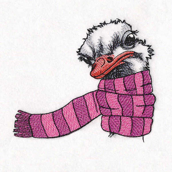 Bundled Up for Winter - Ostrich - Image 3