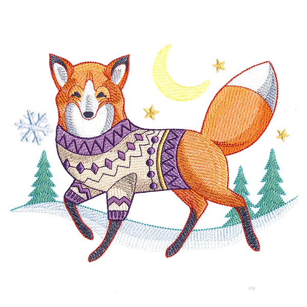 Bundled Up Fox - Image 2
