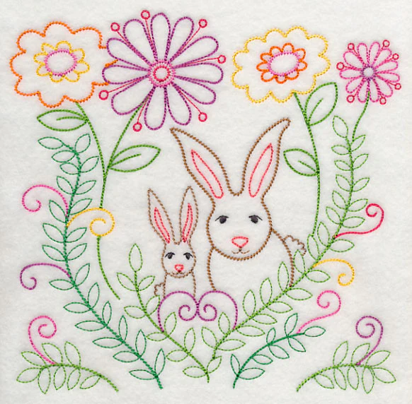 Bunnies Love Spring (Vintage) - Image 5