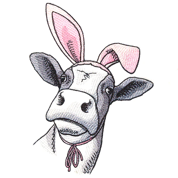 Bunny Ear Easter Cow - Image 3