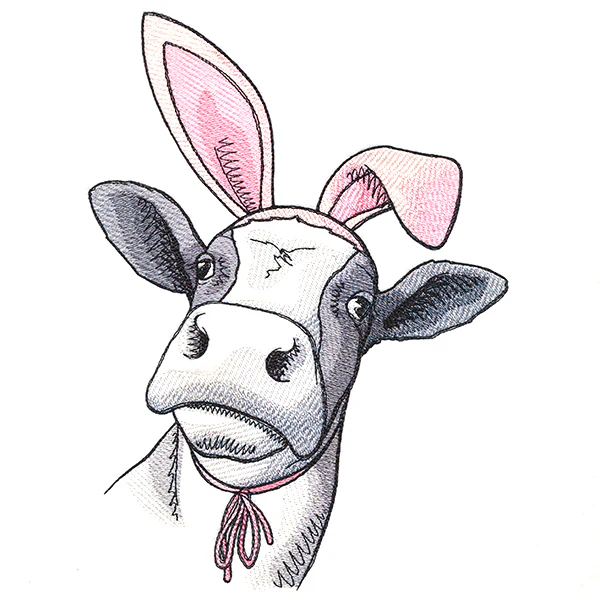 Bunny Ear Easter Cow - Image 4