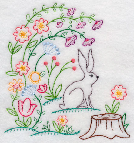 Bunny in Blooms (Vintage) - Image 3