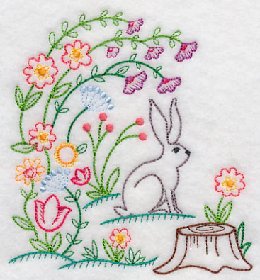 Bunny in Blooms (Vintage) - Image 4