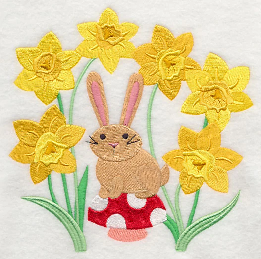 Bunny in Daffodils - Image 2