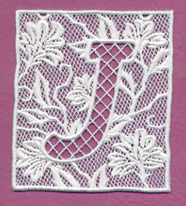 Bunting Letter J (Lace) - Image 2