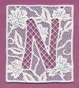 Bunting Letter N (Lace) - Image 2